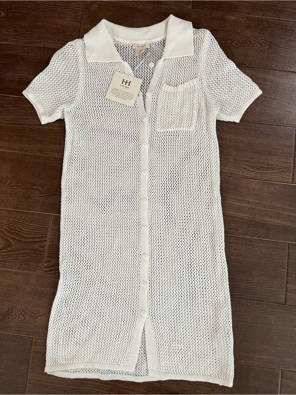 Haute Hippie Crochet Polo Maxi
Dress Swim Coverup